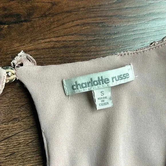 Charlotte Russe Lace Romper Pink | Charlotte Russe Romper | Long Sleeve Romper - Picture 7 of 8